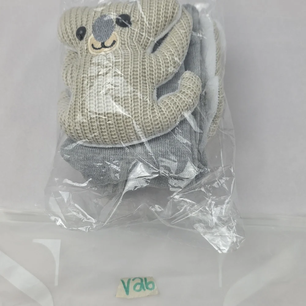 Adorable 3D Knit Koala‎ Socks One Size Womens Or Older Kids V26